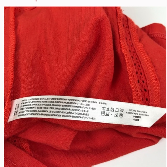 FREE PEOPLE INTIMATELY BEYOND ME DRESS IN BRICK RED  NWOT - Picture 15 of 15